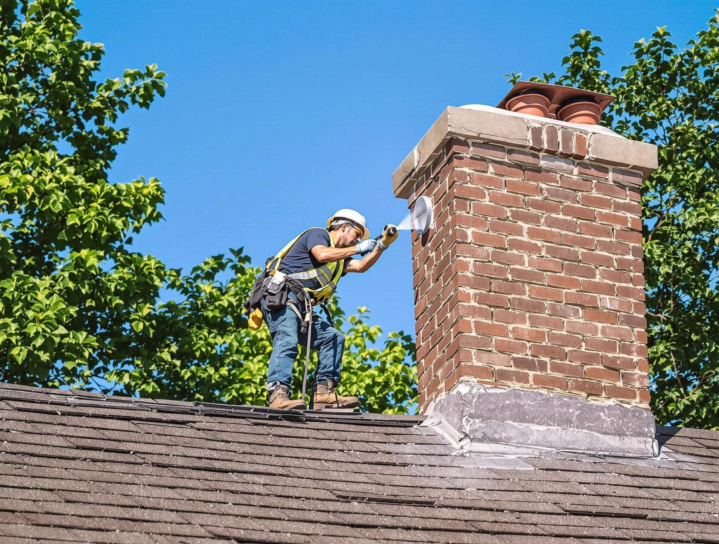 Spotsylvania Courthouse Chimney Sweep performing an inspection with advanced tools in Spotsylvania Courthouse, VA