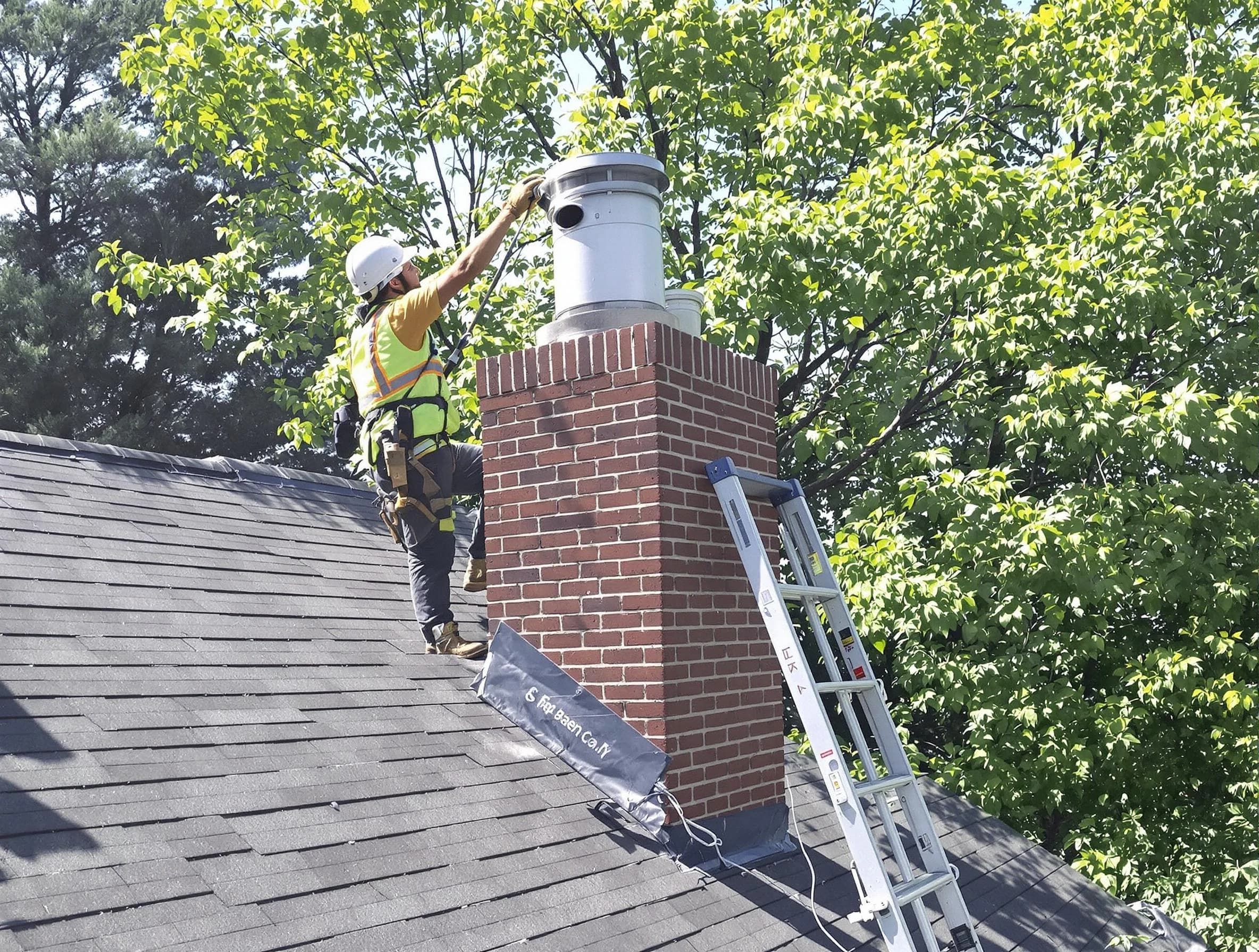 Chimney liner inspection by Spotsylvania Courthouse Chimney Sweep in Spotsylvania Courthouse, VA