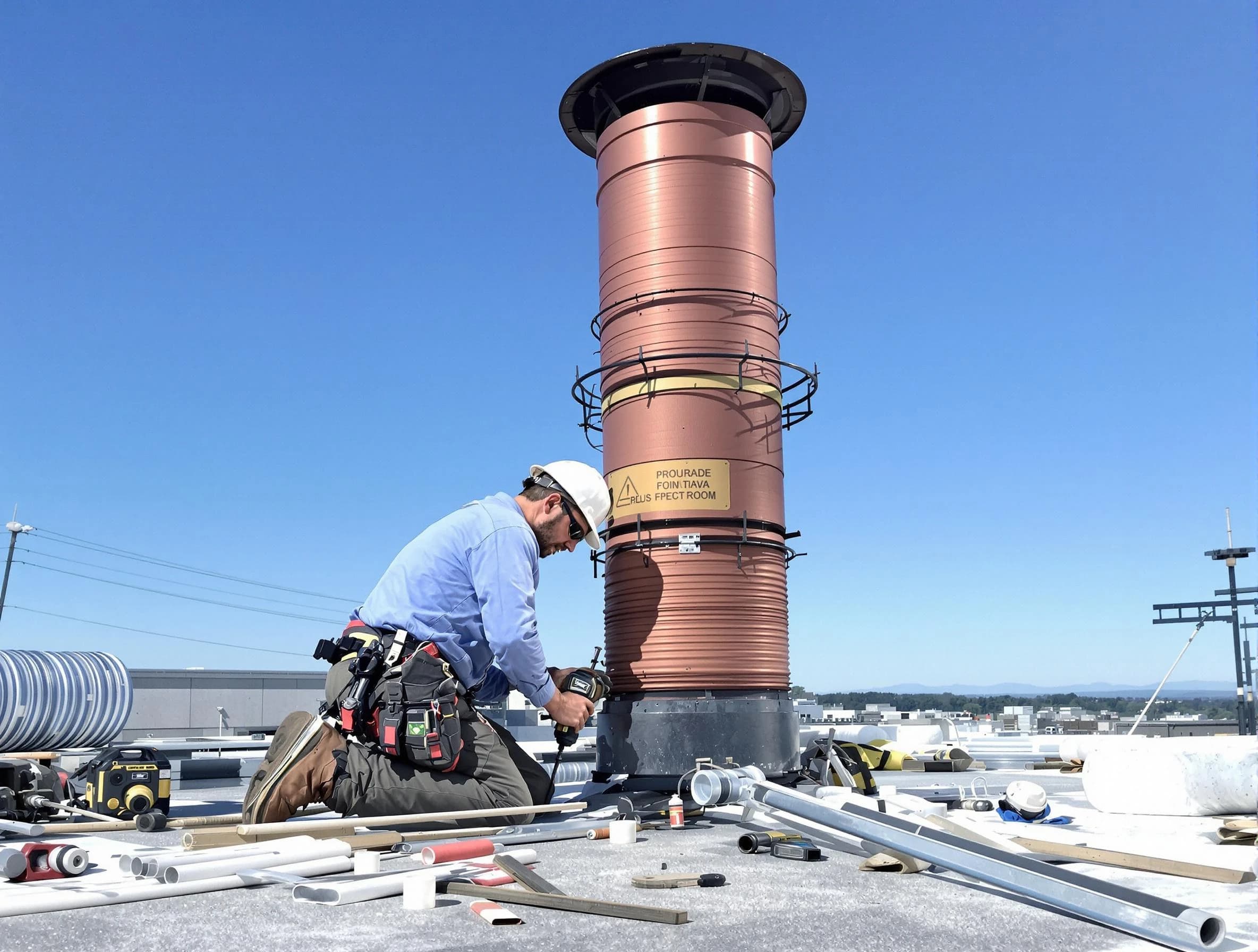 Installed chimney liner by Spotsylvania Courthouse Chimney Sweep in Spotsylvania Courthouse, VA
