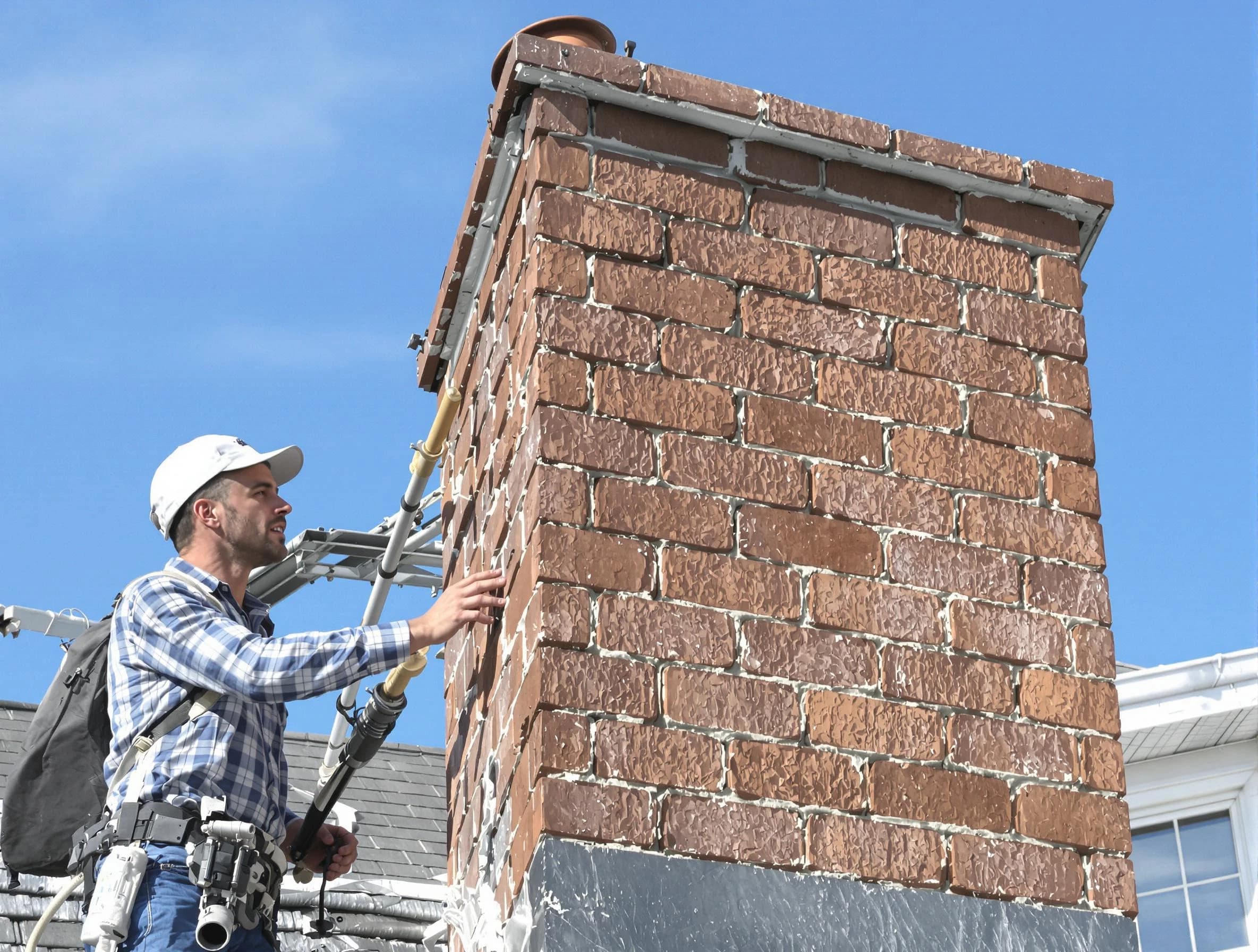 Brickwork for a chimney rebuild by Spotsylvania Courthouse Chimney Sweep in Spotsylvania Courthouse, VA
