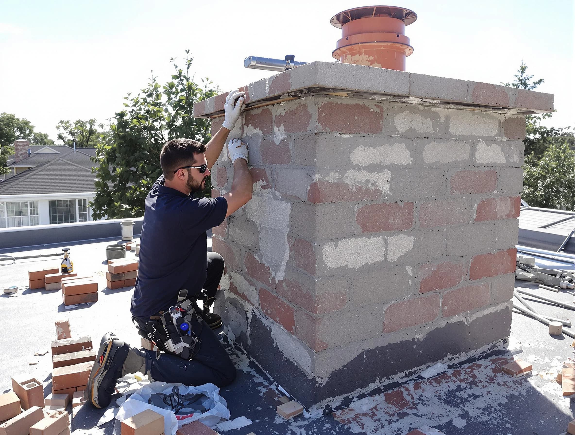 Advanced chimney repair process by Spotsylvania Courthouse Chimney Sweep in Spotsylvania Courthouse, VA