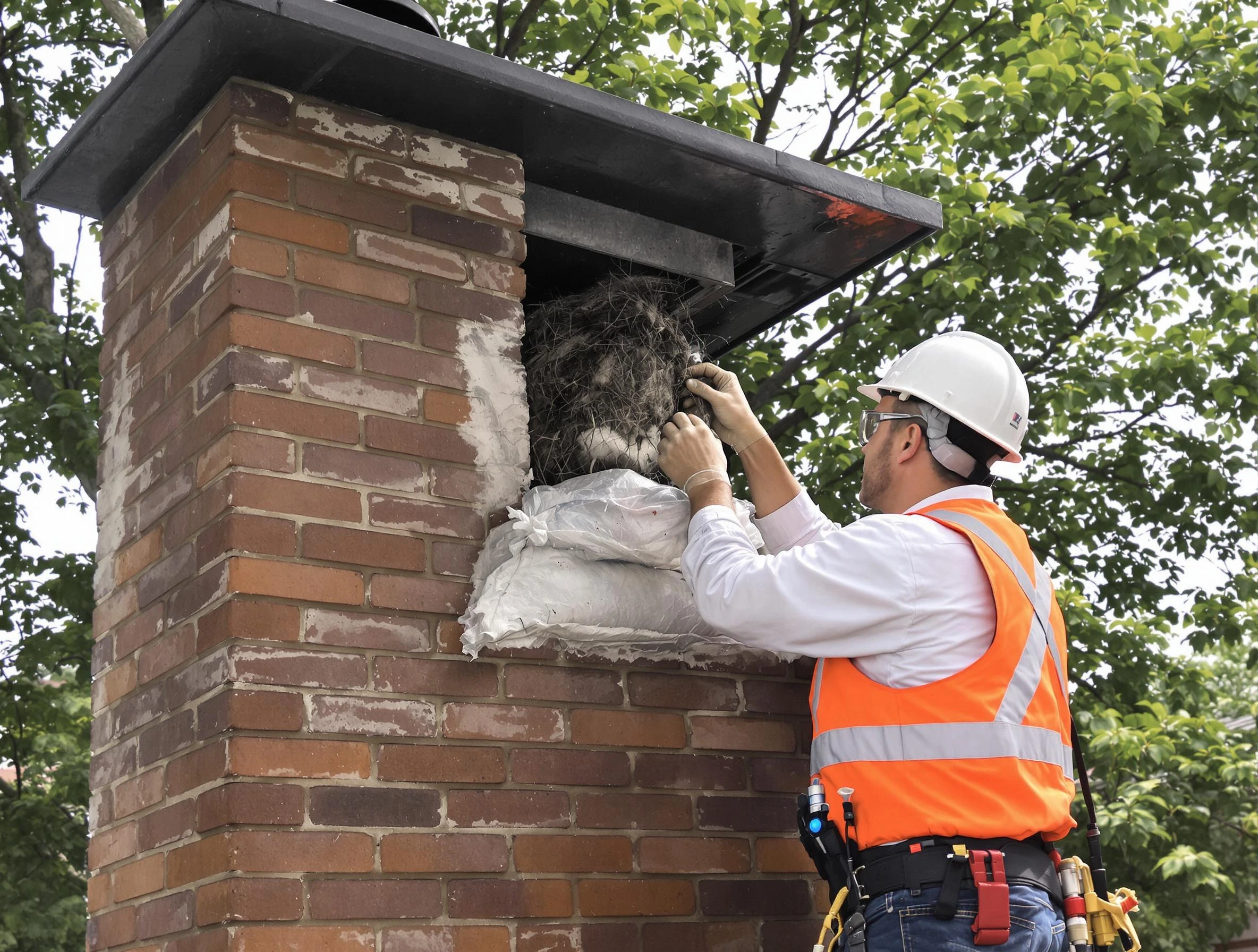 Humane removal of debris and animals by Spotsylvania Courthouse Chimney Sweep in Spotsylvania Courthouse, VA