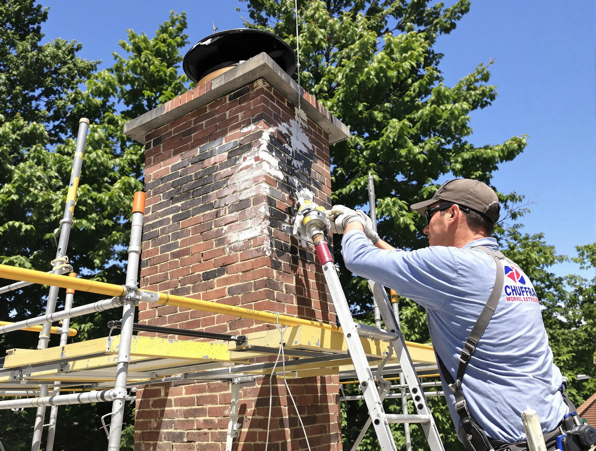 Structural chimney repair by Spotsylvania Courthouse Chimney Sweep in Spotsylvania Courthouse, VA